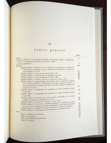 LIBROS DE ACUERDOS DEL CONCEJO MADRILEÑO: TOMO I, 1464 - 1485