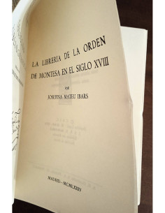 LA LIBRERÍA DE LA ORDEN DE MONTESA EN EL SIGLO XVIII 2