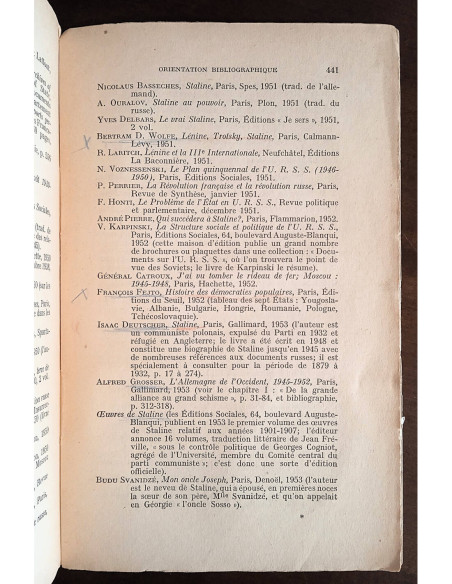 TABLEAU DE LA RUSSIE JUSQU’A LA MORT DE STALINE