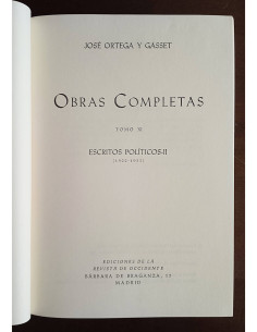 OBRAS COMPLETAS: TOMO XI, ESCRITOS POLÍTICOS II (1922-1933) 2
