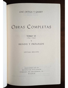 OBRAS COMPLETAS: TOMO VI Y BRINDIS Y PRÓLOGOS (1941-1946) 2