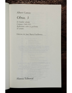ALBERT CAMUS. OBRAS 3 2