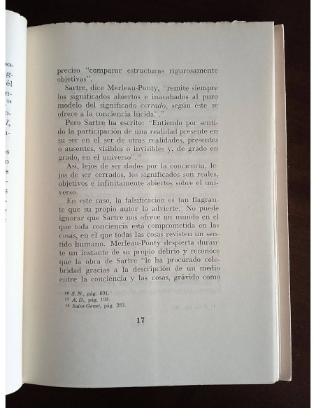 JEAN-PAUL SARTRE VERSUS MERLEAU-PONTY