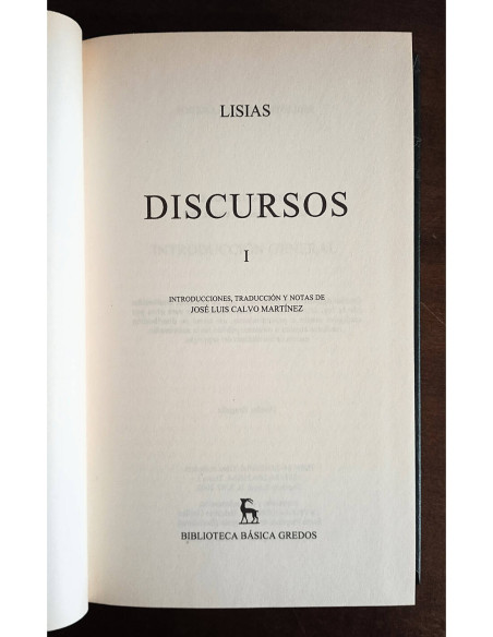 DISCURSOS. 2 TOMOS