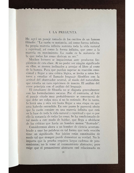 LA FILOSOFÍA CIENTÍFICA