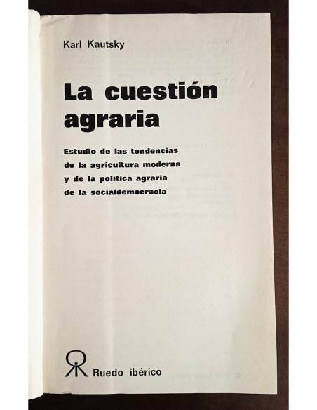 LA CUESTIÓN AGRARIA