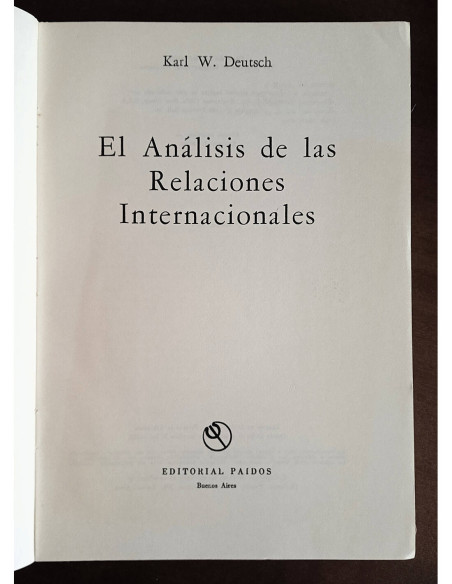 EL ANÁLISIS DE LAS RELACIONES INTERNACIONALES