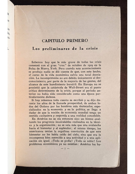 HISTORIA DE LA CRISIS 1929 - 1934