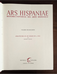 ARS HISPANIAE: HISTORIA UNIVERSAL DEL ARTE HISPÁNICO. VOLUMEN XIV: ARQUITECTURA EN LOS SIGLOS XVII Y XVIII 2