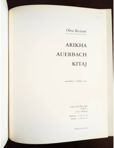 ARIKHA AUERBACH KITAJ: OBRA RECIENTE 2