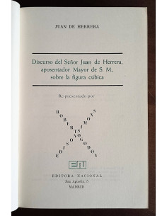 DISCURSO DEL SR. JUAN DE HERERA APOSENTADOR MAYOR DE S.M. SOBRE LA FIGURA CÚBICA 2