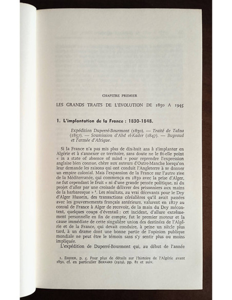 LE PROBLÈME ALGÉRIEN: DONNÉES HISTORIQUES, POLITIQUES, JURIDIQUES