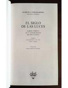 EL SIGLO DE LAS LUCES: LOS INICIOS (1715 - 1750). 2 TOMOS 2