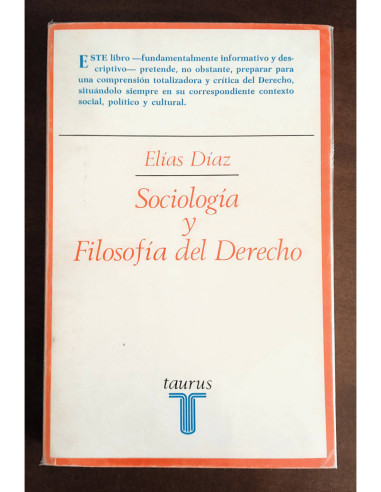 SOCIOLOGÍA Y FILOSOFÍA DEL DERECHO