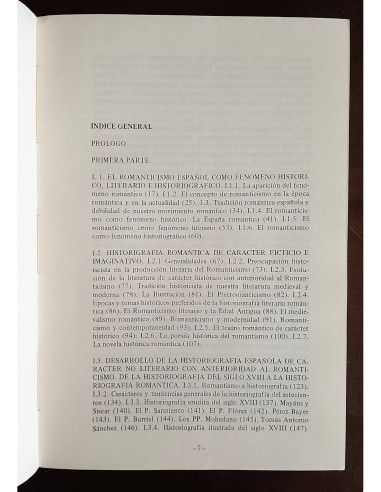 HISTORIOGRAFÍA ROMÁNTICA ESPAÑOLA: INTRODUCCIÓN AL ESTUDIO DE LA HISTORIA DEL SIGLO XIX