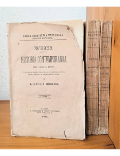 HISTORIA CONTEMPORÁNEA (DE 1850 A 1872). 3 TOMOS