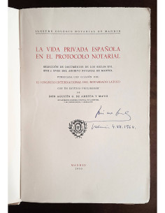LA VIDA PRIVADA ESPAÑOLA EN EL PROTOCOLO NOTARIAL 2