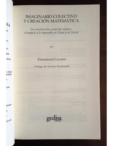 IMAGINARIO COLECTIVO Y CREACIÓN MATEMÁTICA