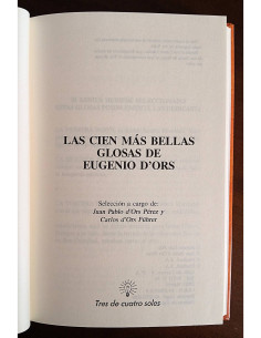LAS CIEN MÁS BELLAS GLOSAS DE EUGENIO D’ORS 2