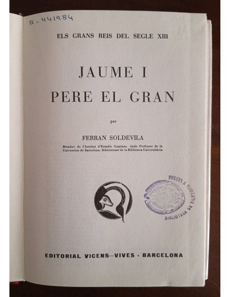 JAUME I, PERE EL GRAN