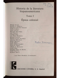 HISTORIA DE LA LITERATURA HISPANOAMERICANA. TOMO I: ÉPOCA COLONIAL 2