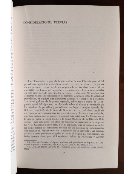 HISTORIA DEL PERIODISMO EN ESPAÑA 1: LOS ORÍGENES. EL SIGLO XVIII