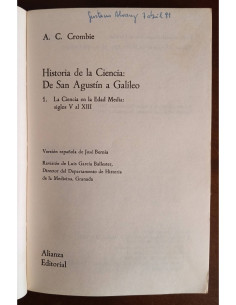 HISTORIA DE LA CIENCIA: DE SAN AGUSTÍN A GALILEO 1 2