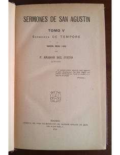 LOS SERMONES DE SAN AGUSTÍN TOMO 5: SERMONES DE TEMPORE 2
