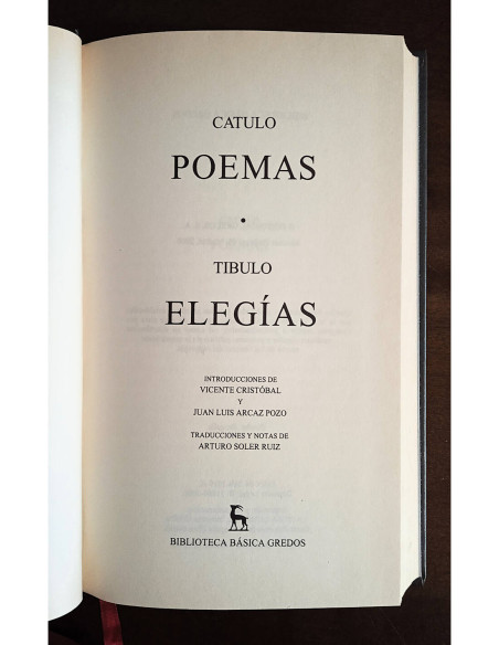 POEMAS / ELEGÍAS