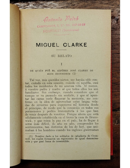 MIGUEL CLARKE. (Micah Clarke) 2 TOMOS