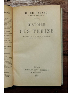 HISTOIRE DES TREIZE: FERRAGUS - LA DUCHESSE DE LANGEAIS -  LA FILLE AUX YEUX D’OR 2
