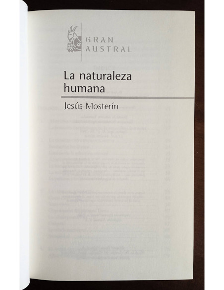 LA NATURALEZA HUMANA