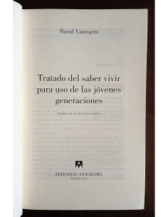 TRATADO DEL SABER VIVIR PARA USO DE LAS JÓVENES GENERACIONES 2