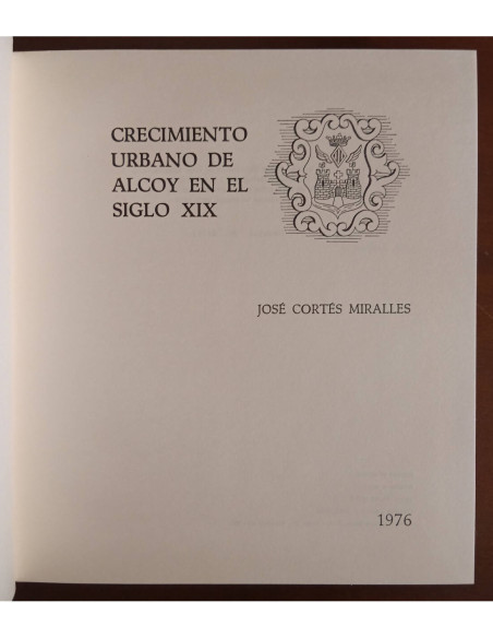 CRECIMIENTO URBANO DE ALCOY EN EL SIGLO XIX