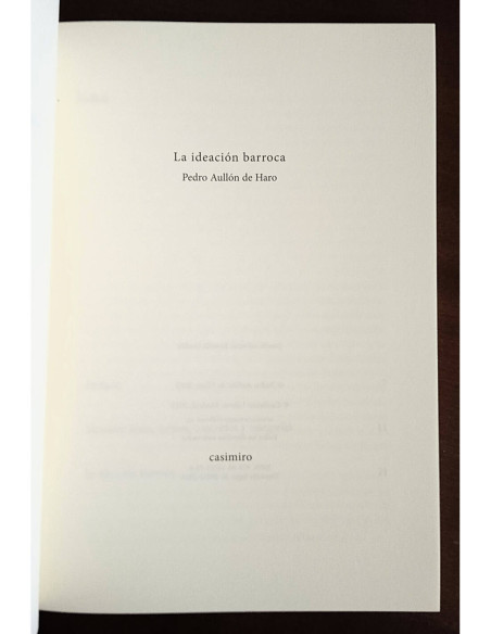 LA IDEACIÓN BARROCA