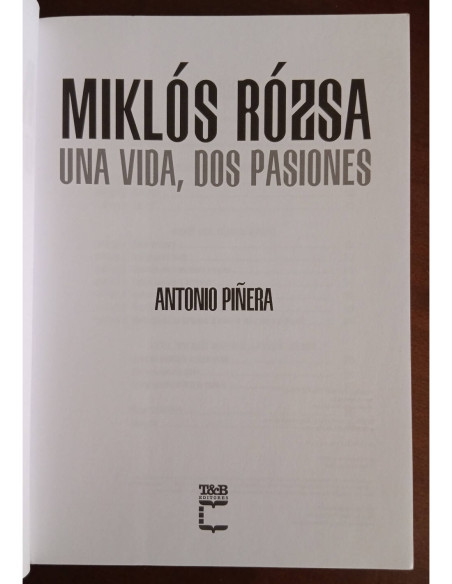 MIKLÓS RÓZSA: UNA VIDA, DOS PASIONES