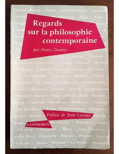 REGARDS SUR LA PHILOSOPHIE CONTEMPORAINE
