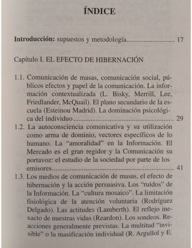 EL CONTROL DE COMUNICACIÓN DE MASAS: BASES ESTRUCTURALES Y PSICOSOCIALES