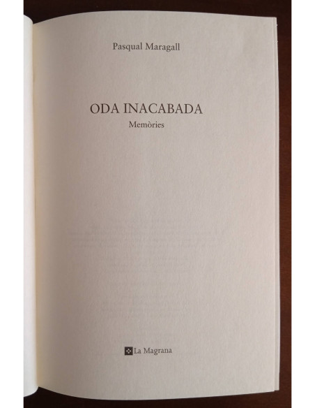 ODA INACABADA: MEMÒRIES