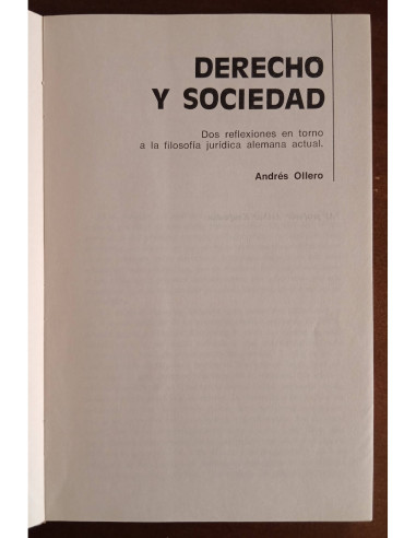DERECHO Y SOCIEDAD