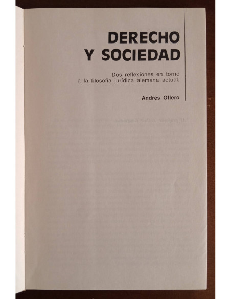 DERECHO Y SOCIEDAD