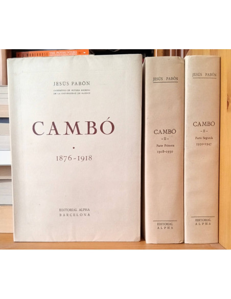 CAMBÓ. 3 TOMOS