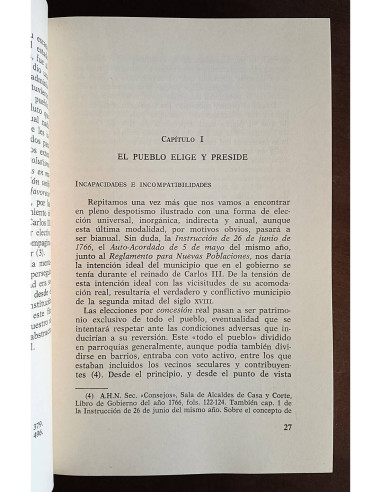 LAS REFORMAS DE LA ADMINISTRACIÓN LOCAL DURANTE EL REINADO DE CARLOS III