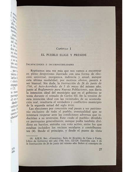 LAS REFORMAS DE LA ADMINISTRACIÓN LOCAL DURANTE EL REINADO DE CARLOS III