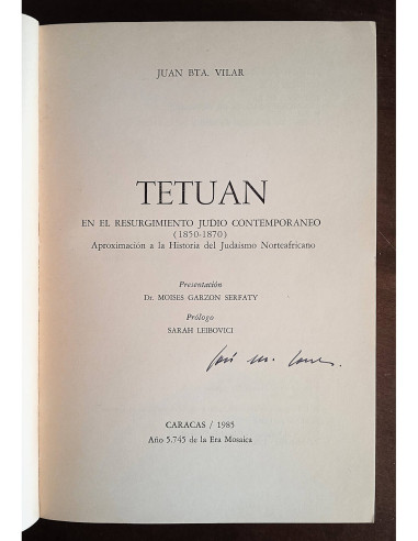 TETUÁN EN EL RESURGIMIENTO JUDÍO CONTEMPORÁNEO (1850-1870)