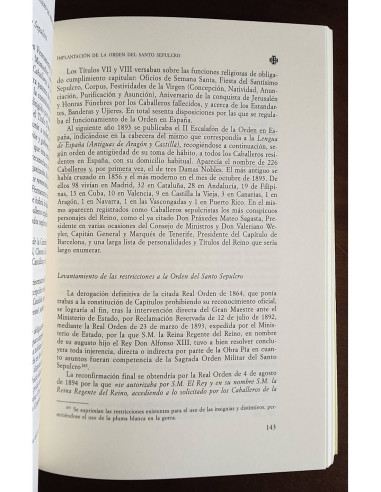 HISTORIA DE LA ORDEN DE CABALLERÍA DEL SANTO SEPULCRO DE JERUSALÉN