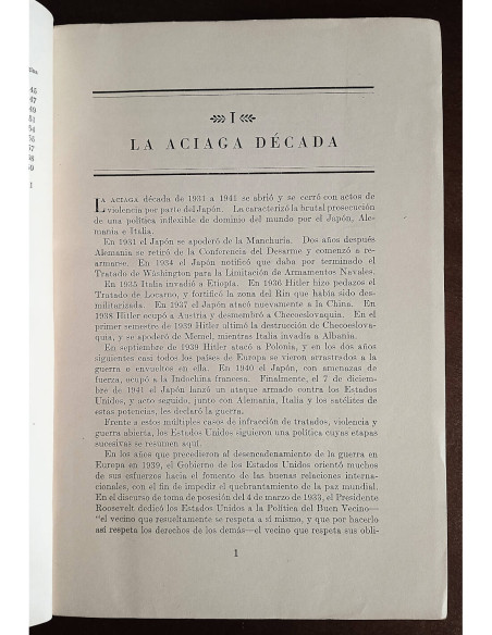 PAZ Y GUERRA: LA POLÍTICA EXTERIOR DE LOS ESTADOS UNIDOS 1931-1941
