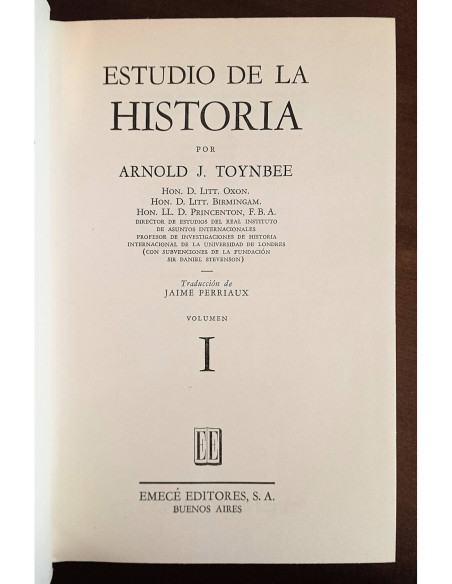 ESTUDIO DE LA HISTORIA. 22 TOMOS