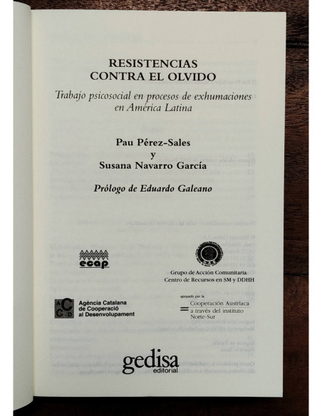 RESISTENCIAS CONTRA EL OLVIDO: TRABAJO PSICOSOCIAL EN PROCESOS DE EXHUMACIONES