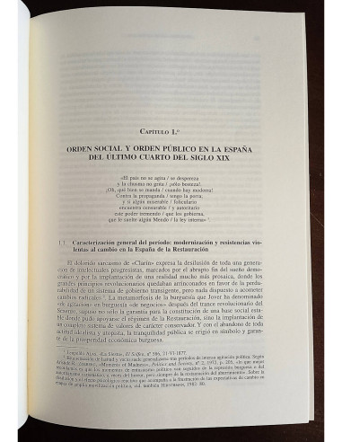 LA RAZÓN DE LA FUERZA: ORDEN PÚBLICO, SUBVERSIÓN Y VIOLENCIA POLÍTICA EN LA ESPAÑA DE LA RESTAURACIÓN (1875-1917)